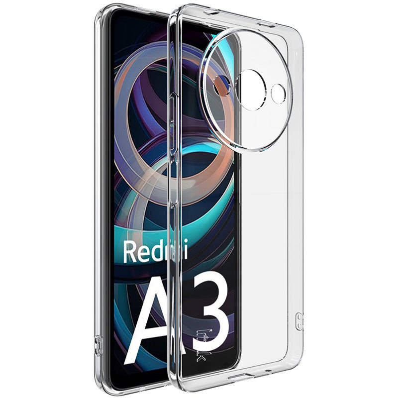 IMAK UX-5 Series For Xiaomi Redmi A3 / Poco C61 4G Case Slim Fit Crystal Clear TPU Phone Cover IMAK UX-5 Series For Xiaomi Redmi A3 / Poco C61 4G Case Slim Fit Crystal Clear TPU Phone Cover